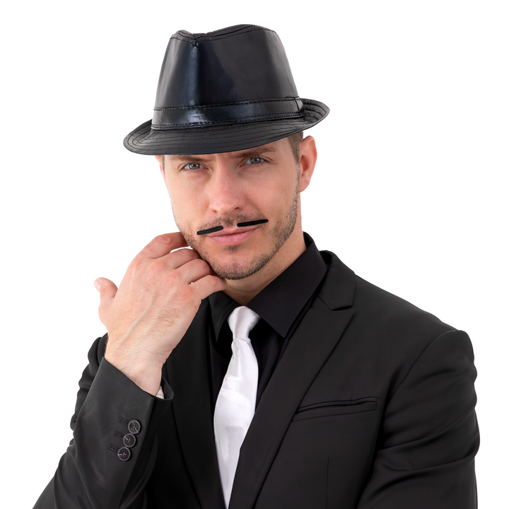 Sztuczne wąsy czarne zestaw 5 szt.