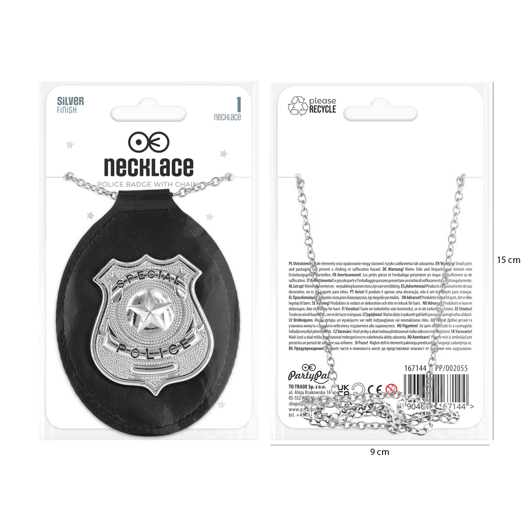 Naszyjnik odznaka policyjna