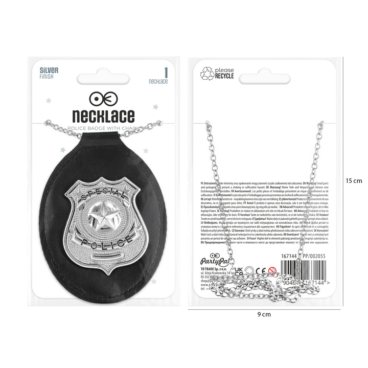 Naszyjnik odznaka policyjna