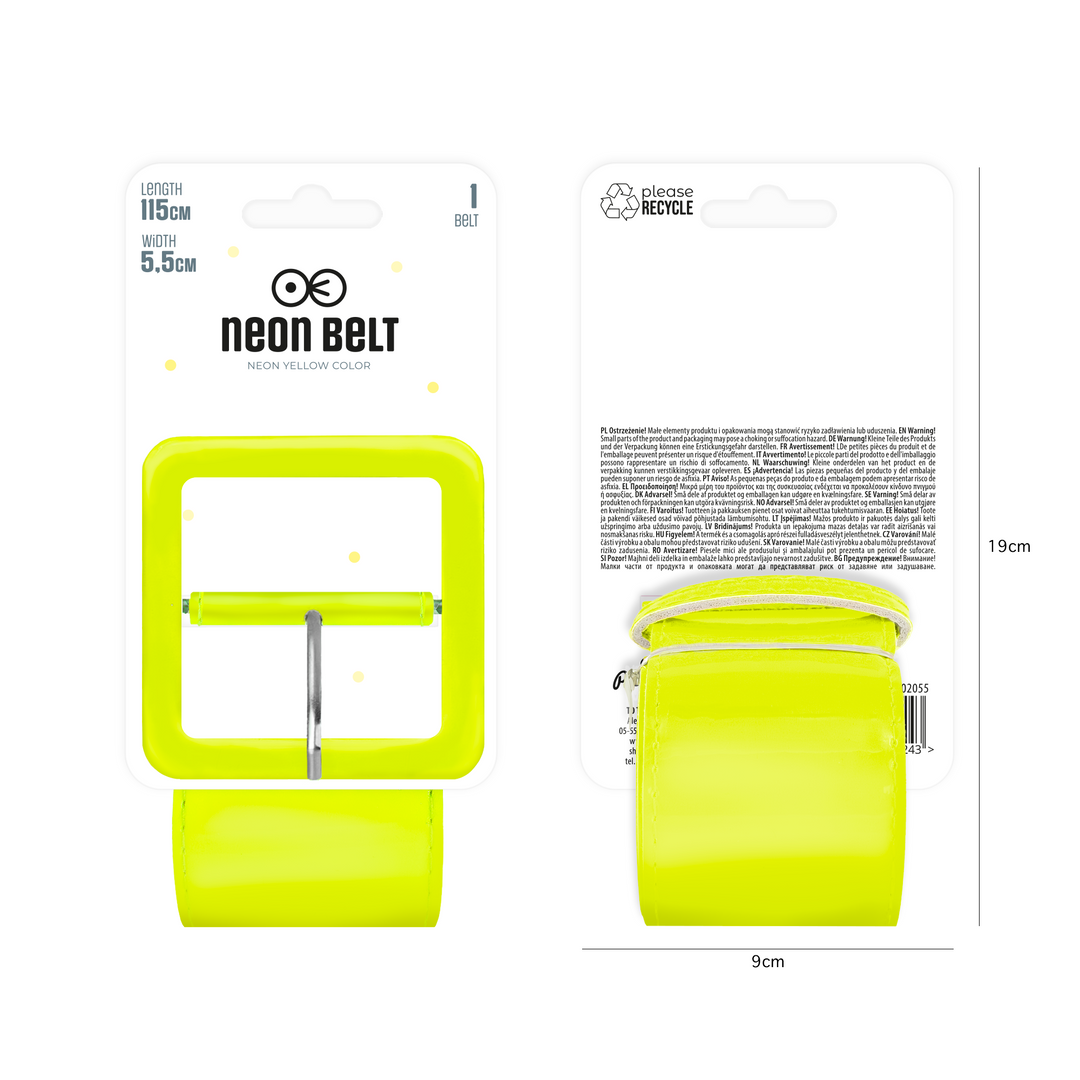 Pasek neonowy żółty 5,5 cm