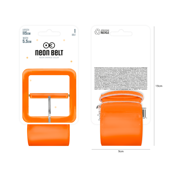 Pasek neonowy pomarańczowy 5,5 cm