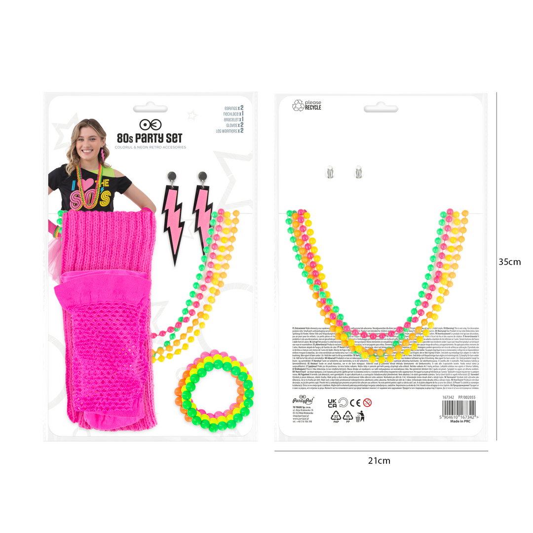 Zestaw 5 częściowy Disco w stylu lat 80-tych