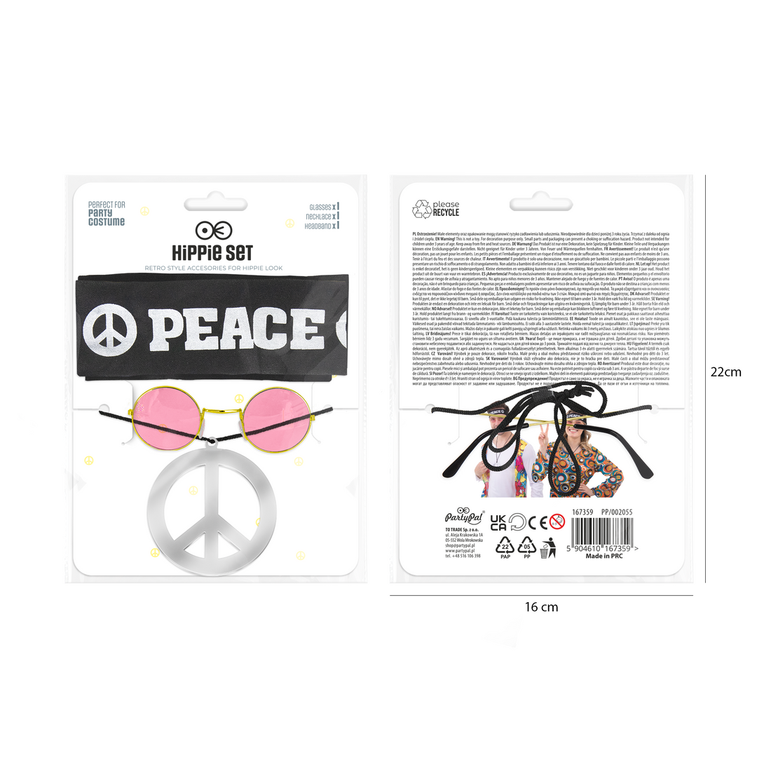 Zestaw 3 częściowy w stylu hippisowskim