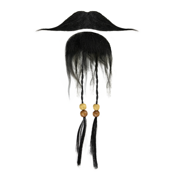 Sztuczna broda i wąsy Pirata - zestaw