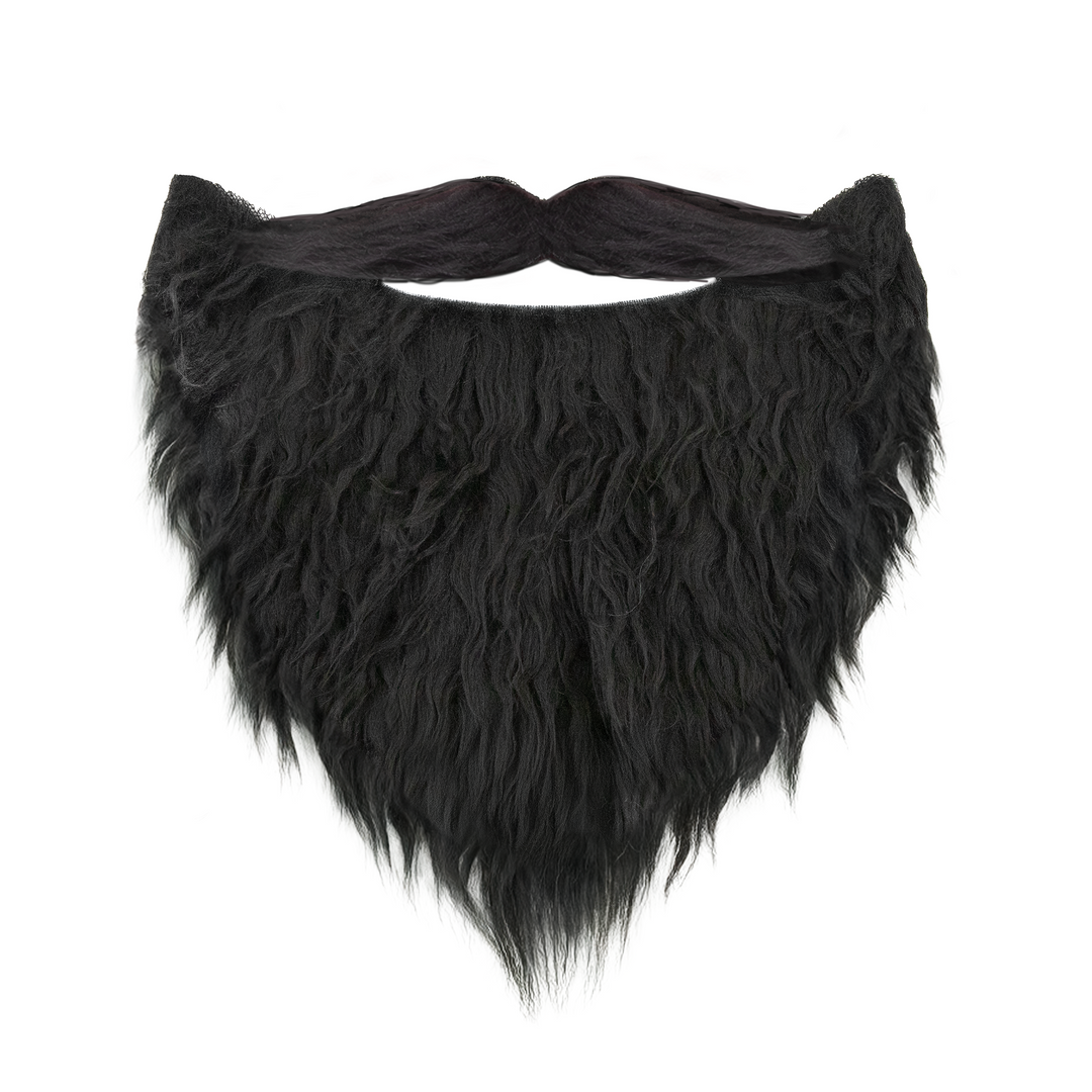 Sztuczna broda z wąsami czarna