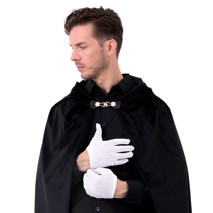 Rękawiczki białe z przeszyciami 19 cm