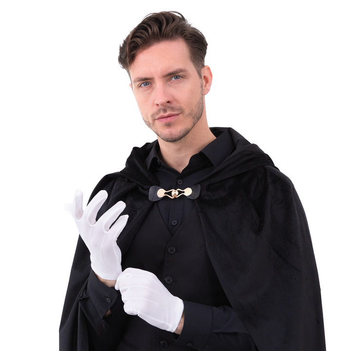 Rękawiczki białe z przeszyciami 23 cm