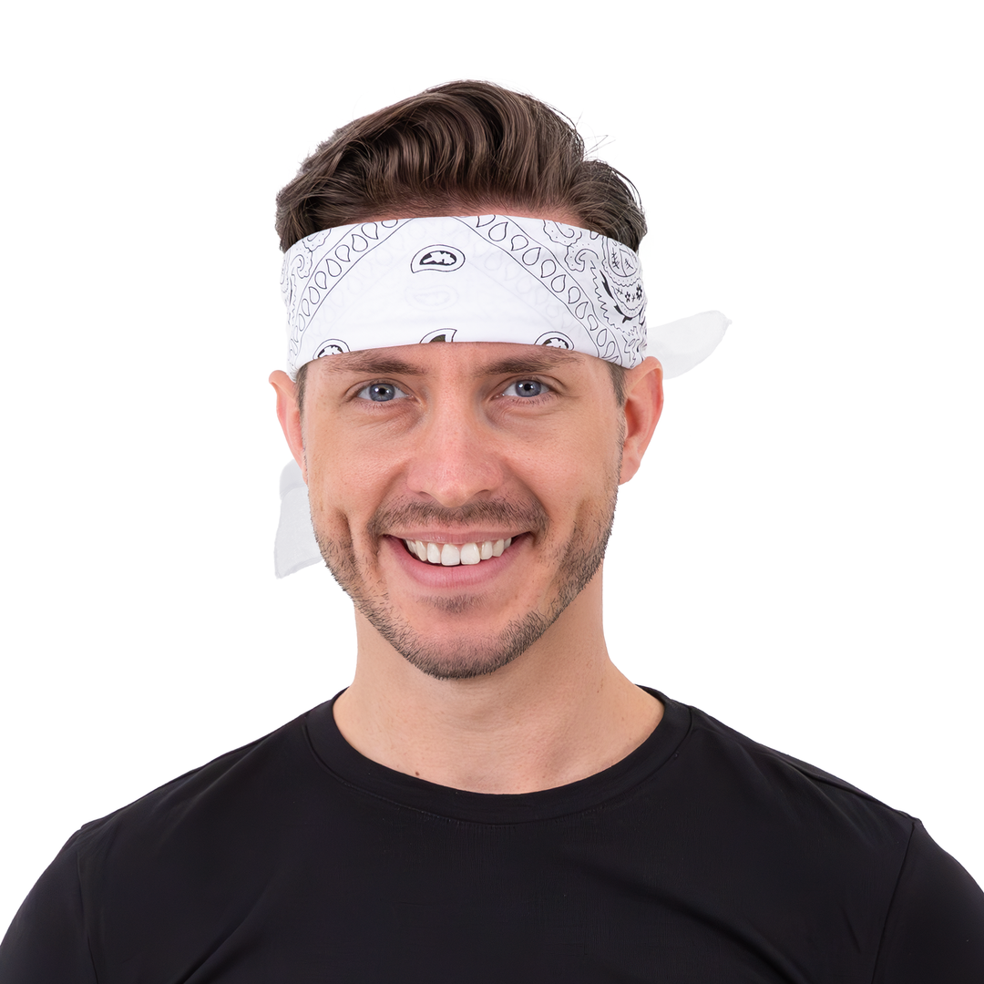 Chustka bandana biała