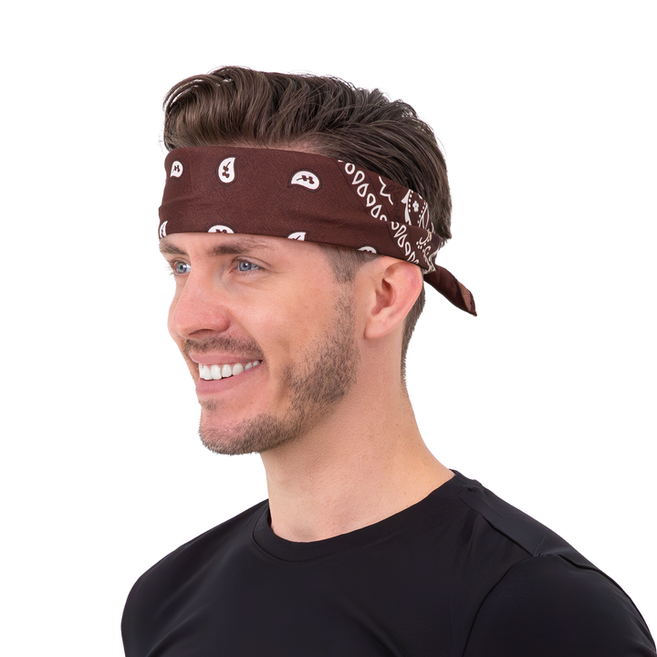 Chustka bandana brązowa