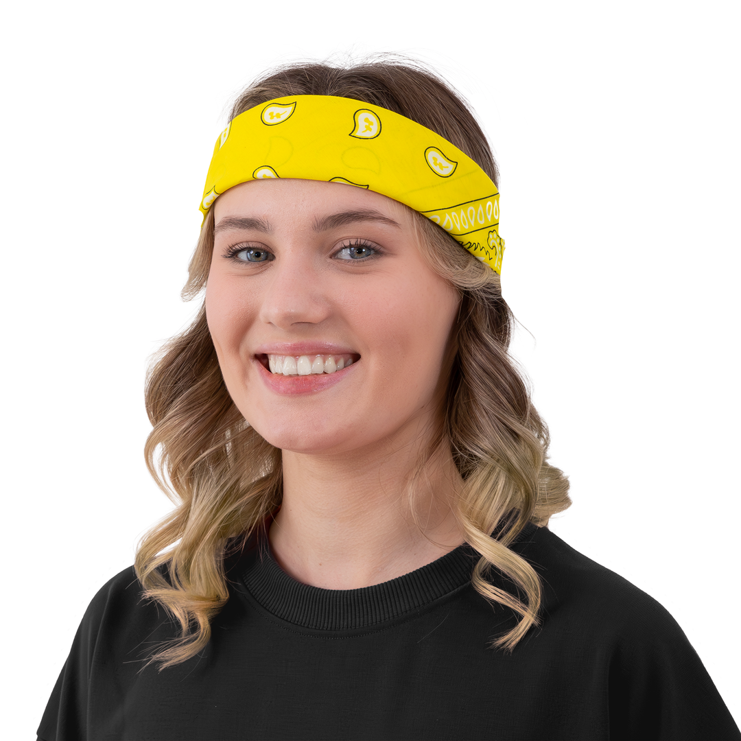 Chustka bandana żółta