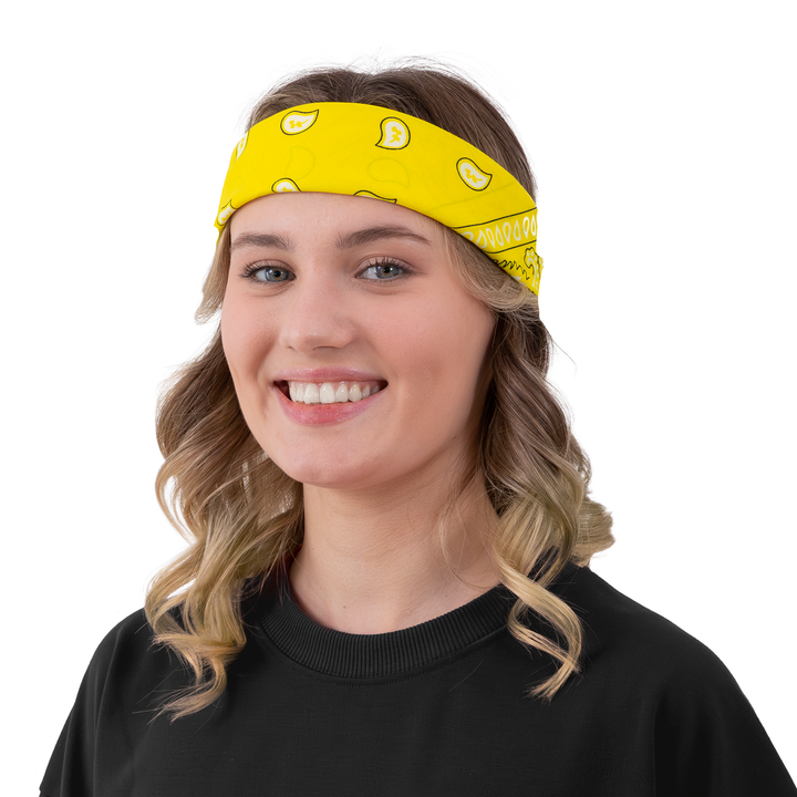 Chustka bandana żółta