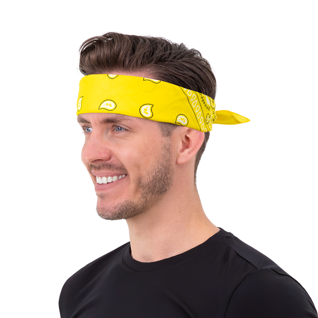 Chustka bandana żółta