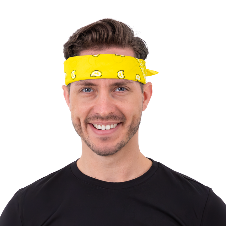 Chustka bandana żółta