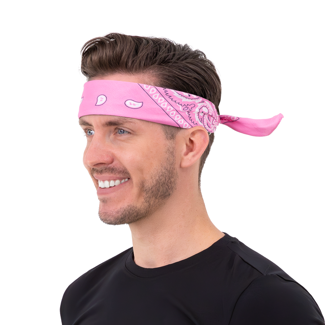 Chustka bandana różowa