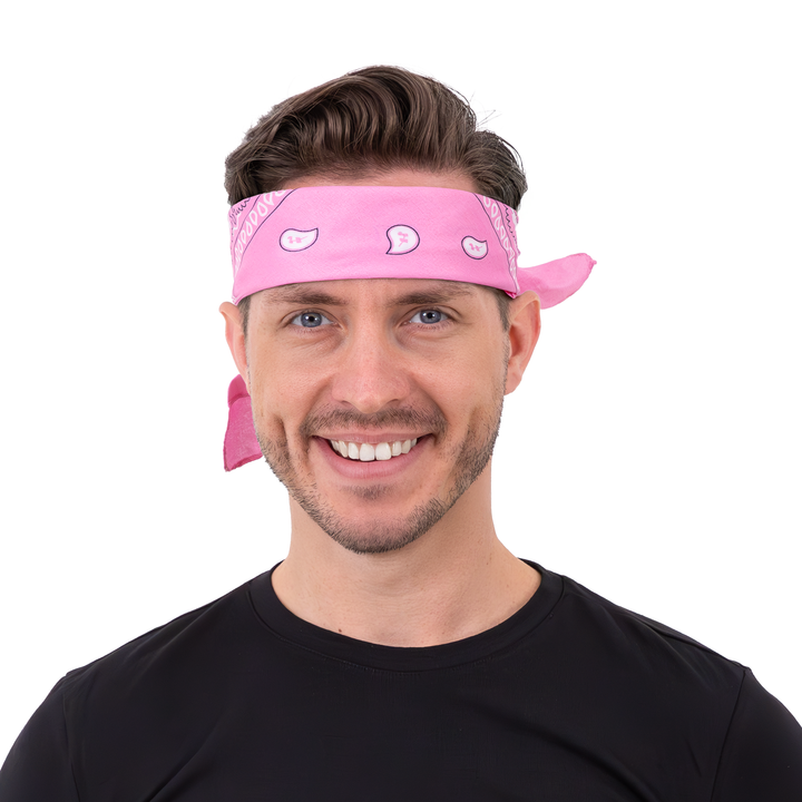 Chustka bandana różowa