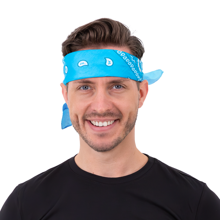 Chustka bandana niebieska