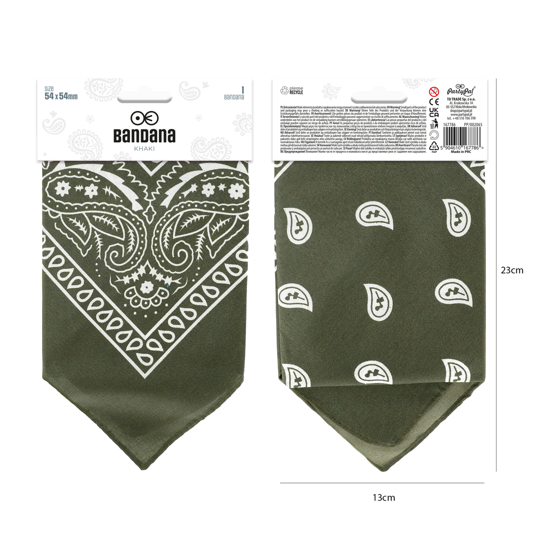 Chustka bandana khaki