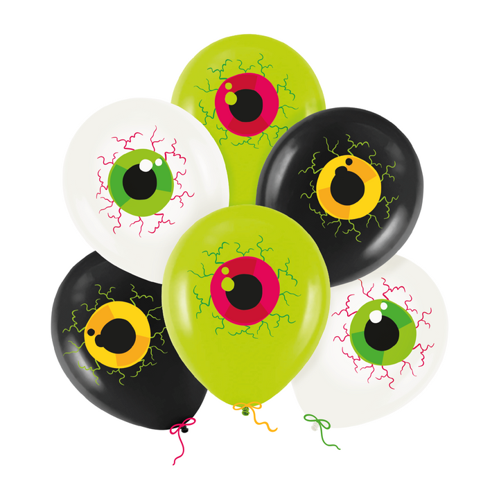Balony Halloween Oczy 12cali 6 szt. zestaw