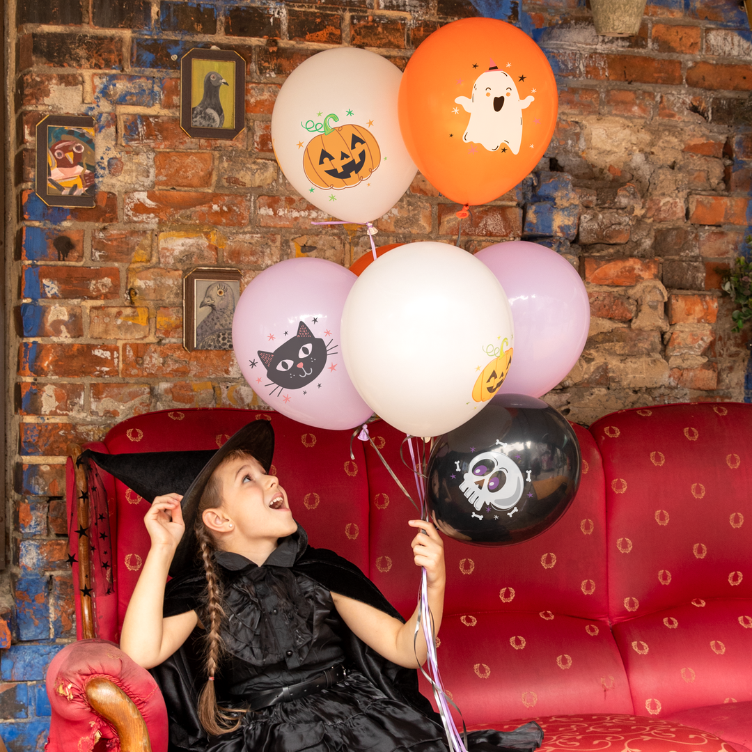 Balony Halloween 12cali 8 szt. zestaw