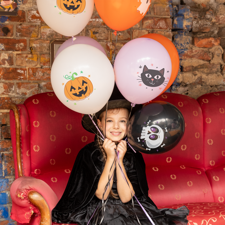 Balony Halloween 12cali 8 szt. zestaw