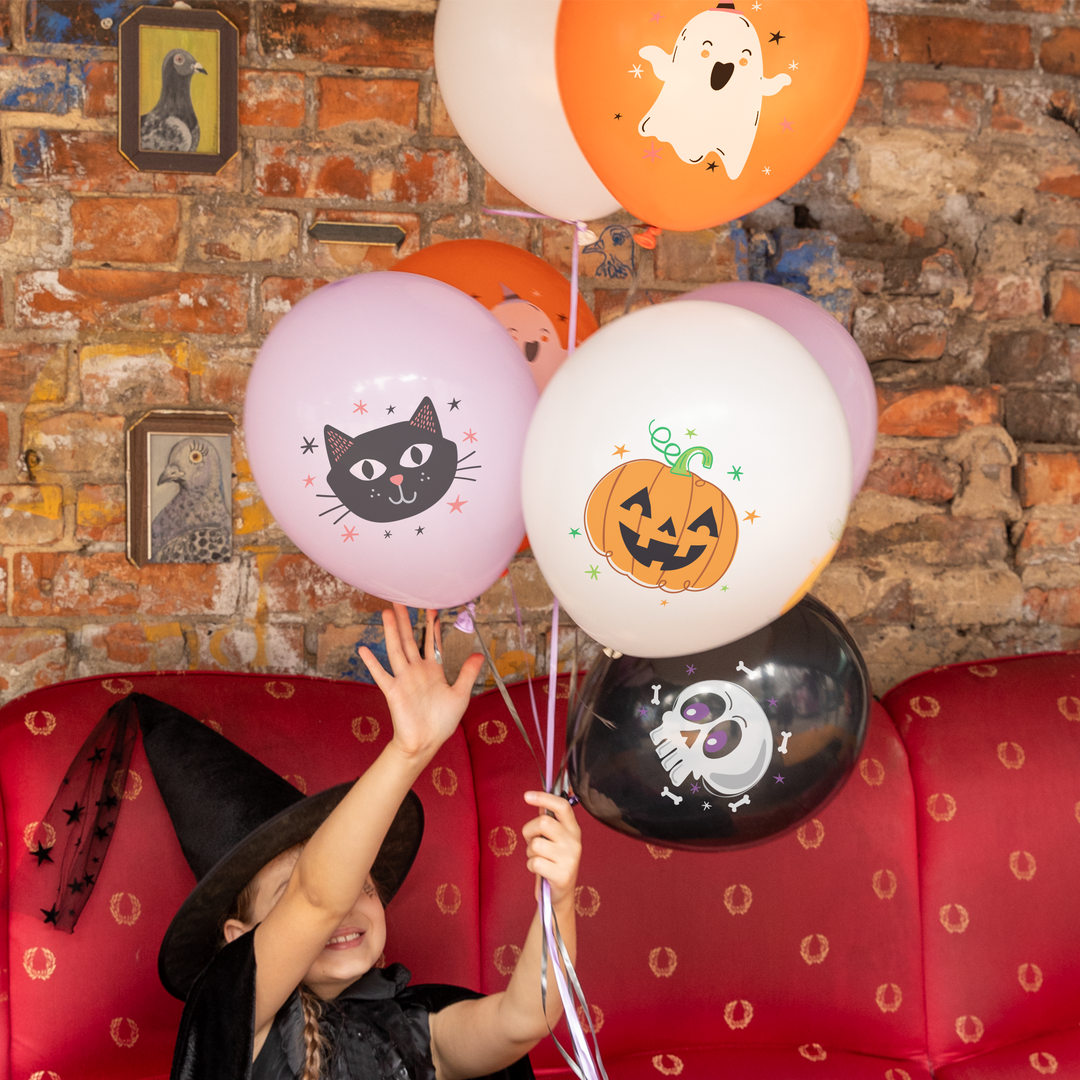 Balony Halloween 12cali 8 szt. zestaw