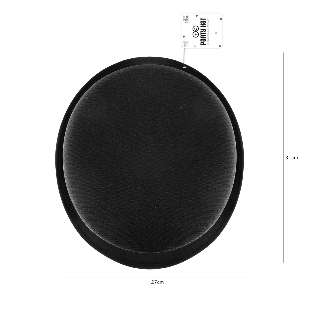 Kapelusz Cylinder czarny 20 cm