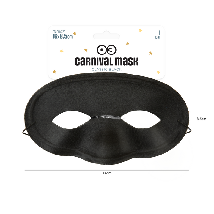 Maska klasyczna czarna