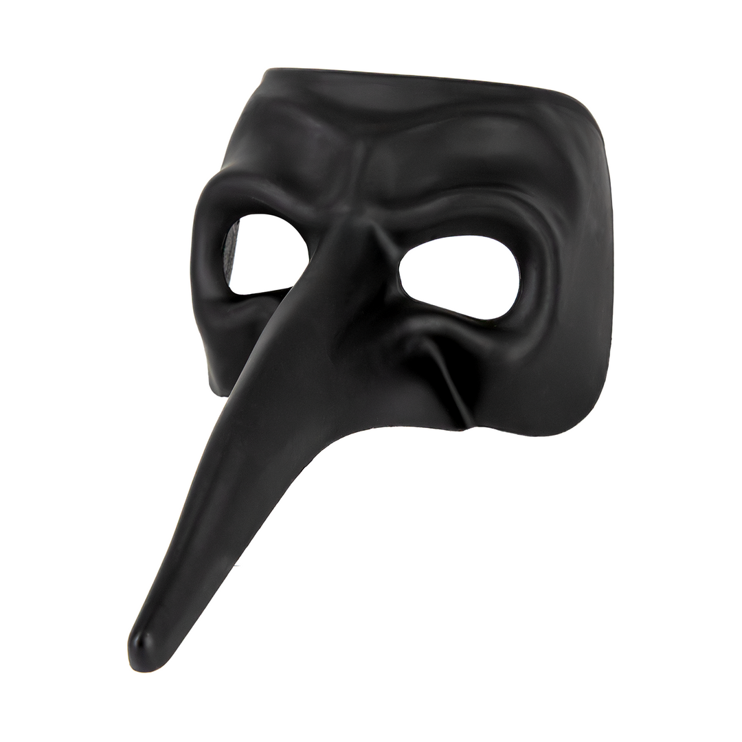 Maska karnawałowa z długim nosem czarna