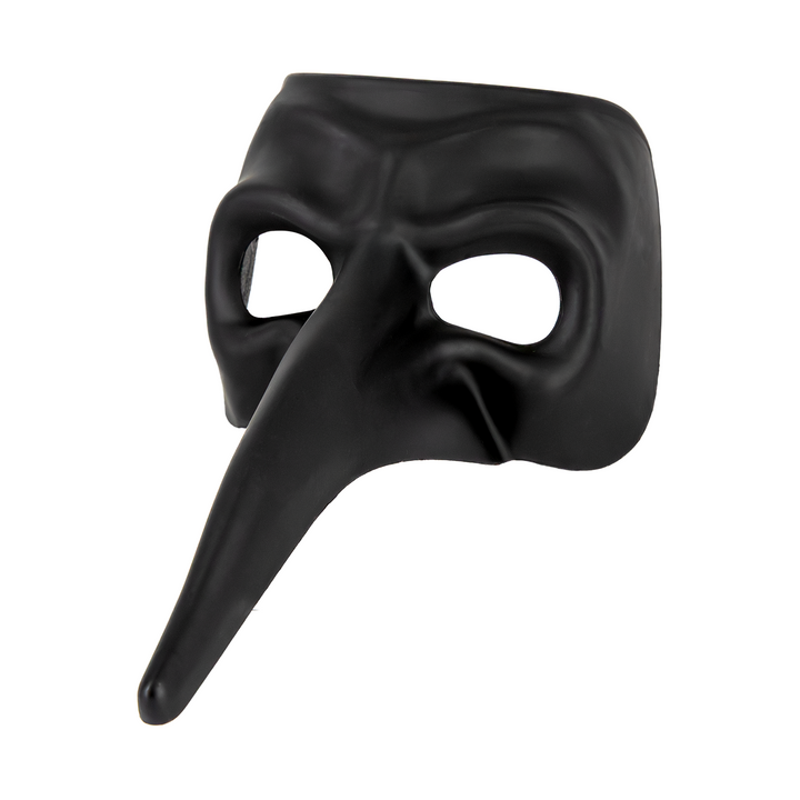 Maska karnawałowa z długim nosem czarna