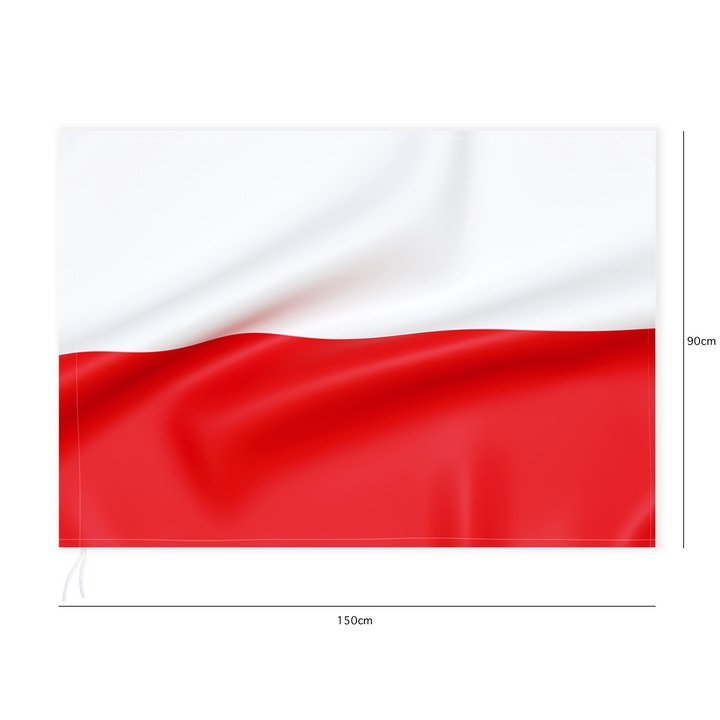 Flaga Polski 90x150 cm