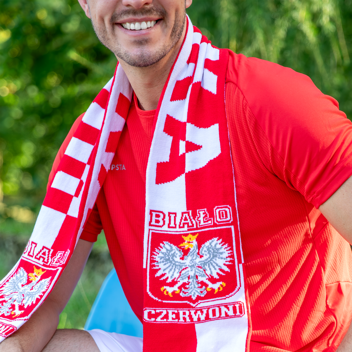 Szalik kibica Polska 15x150 cm