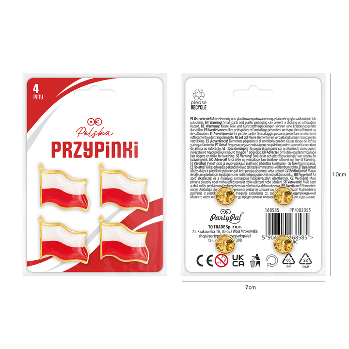 Przypinka z flagą Polski