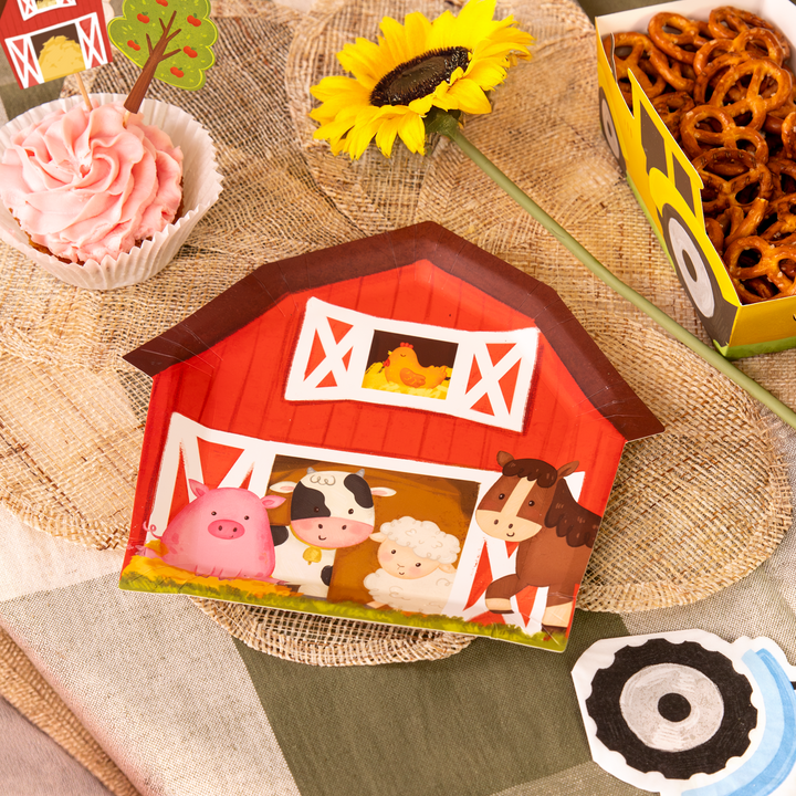 Talerzyki papierowe Farma 6 szt.