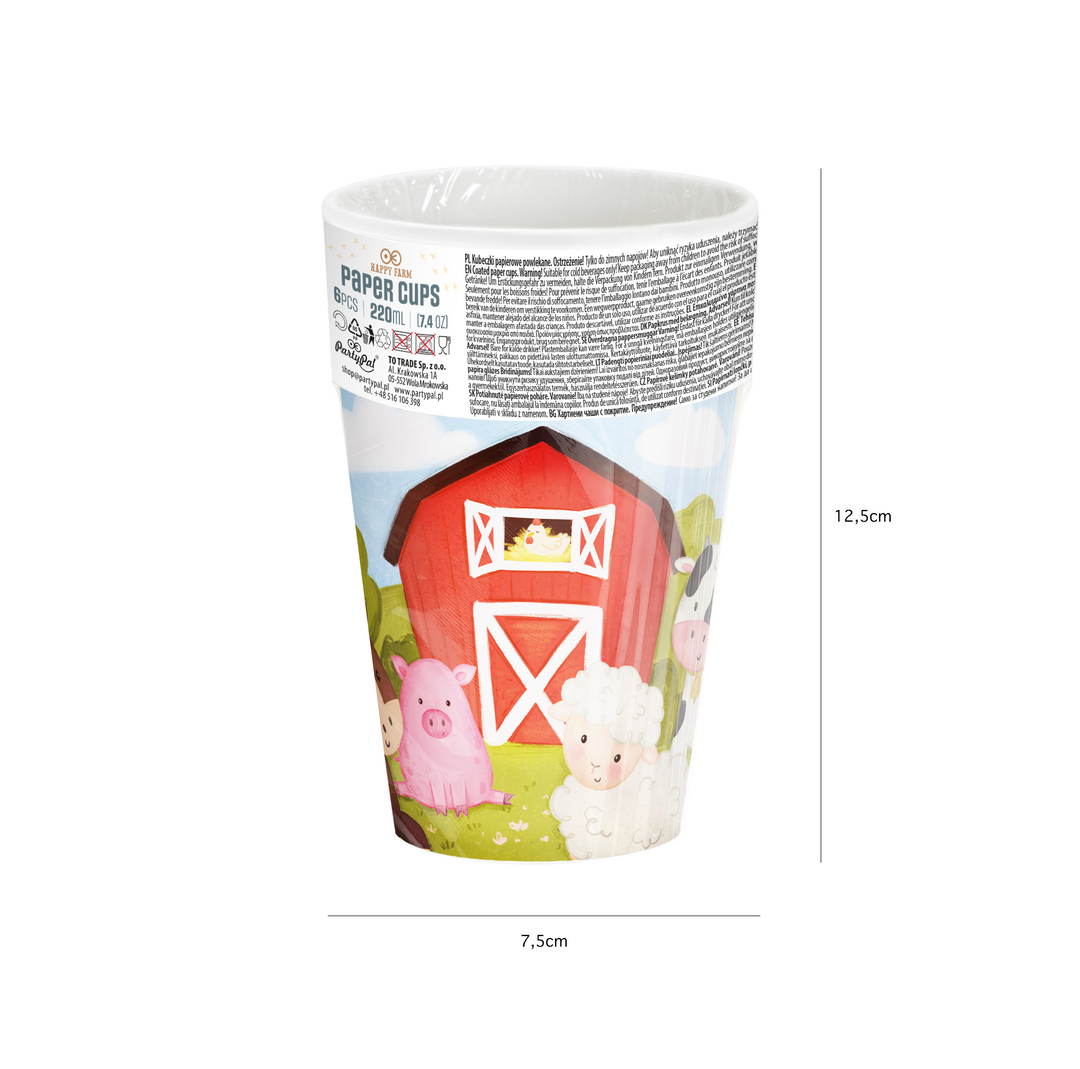 Kubek Farma 220 ml 6 szt.
