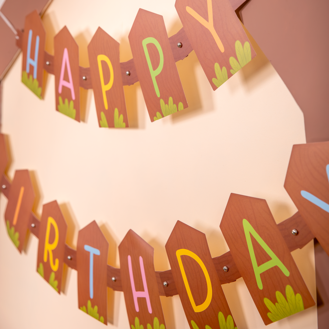 Baner Happy Birthday Farma 182x17 cm