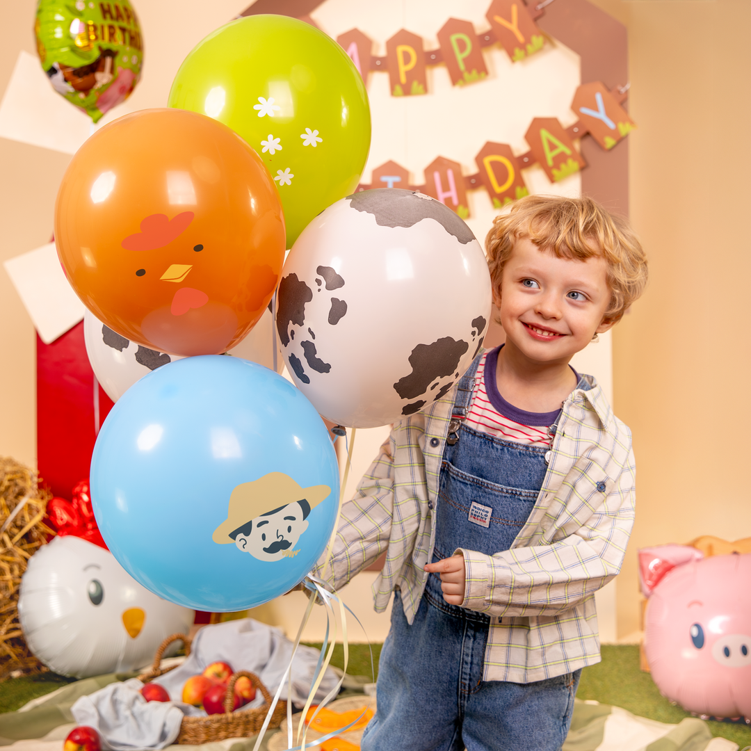 Balony Farma 12 cali 6 szt. zestaw