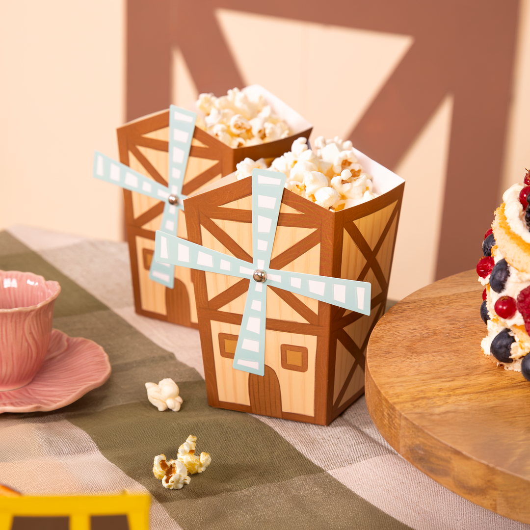 Pudełko na popcorn Farma 6szt.