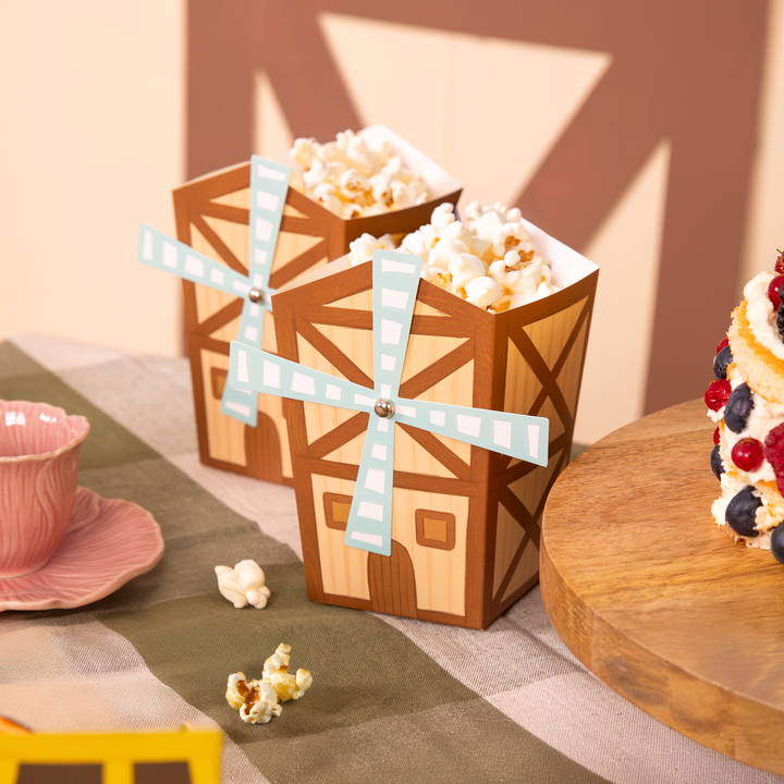 Pudełko na popcorn Farma 6szt.