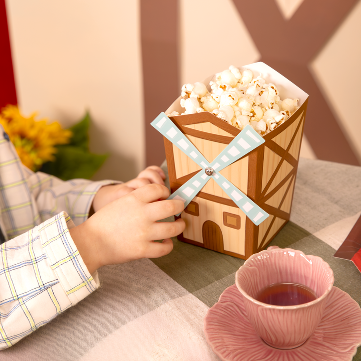 Pudełko na popcorn Farma 6szt.