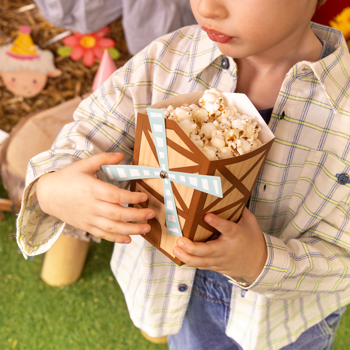 Pudełko na popcorn Farma 6szt.