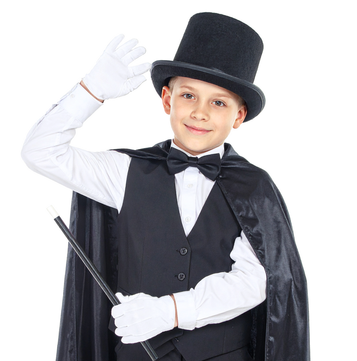 Rękawiczki dziecięce białe z przeszyciami 15 cm