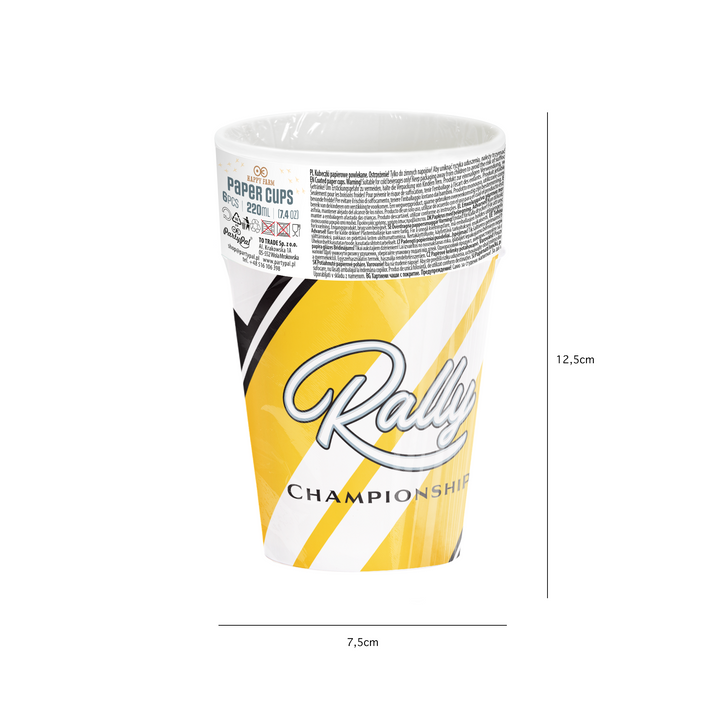 Kubek Wyścigówki 270 ml 6 szt. zestaw