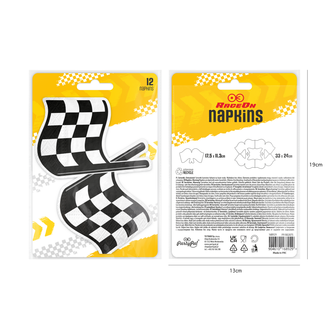 Serwetki Wyścigówki 12szt.