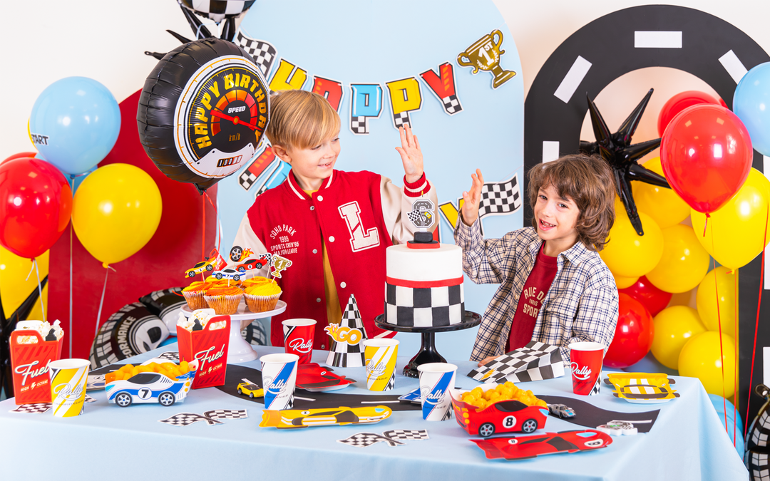 Tatuaże zmywalne Wyścigówki 14 szt. zestaw