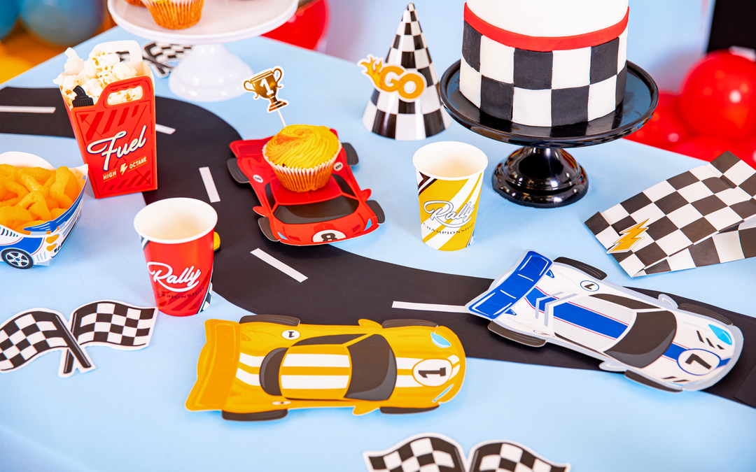 Pudełko na popcorn Wyścigówki 6szt.