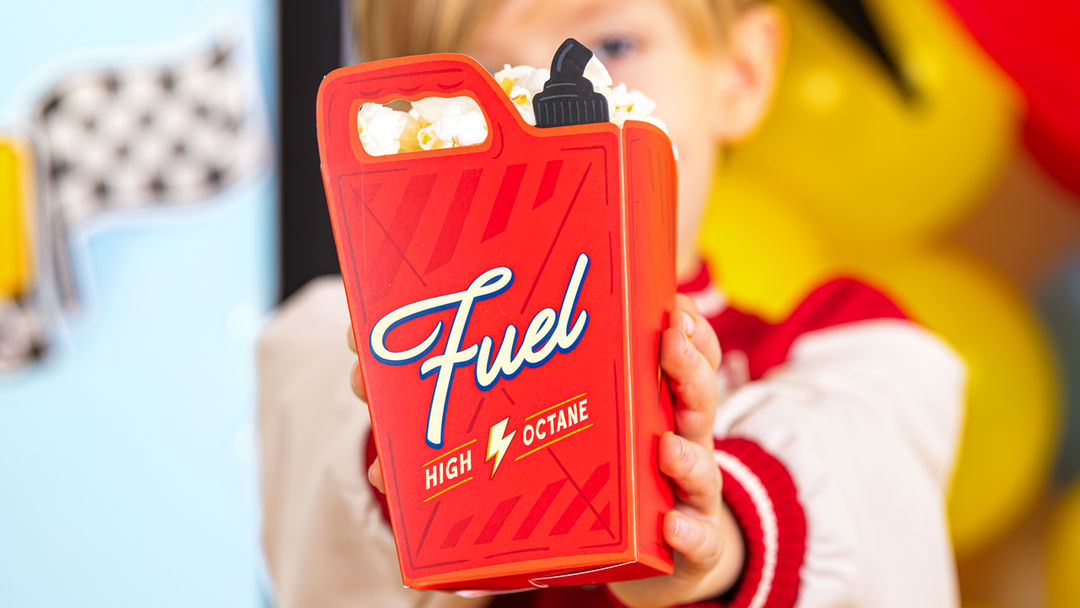 Pudełko na popcorn Wyścigówki 6szt.