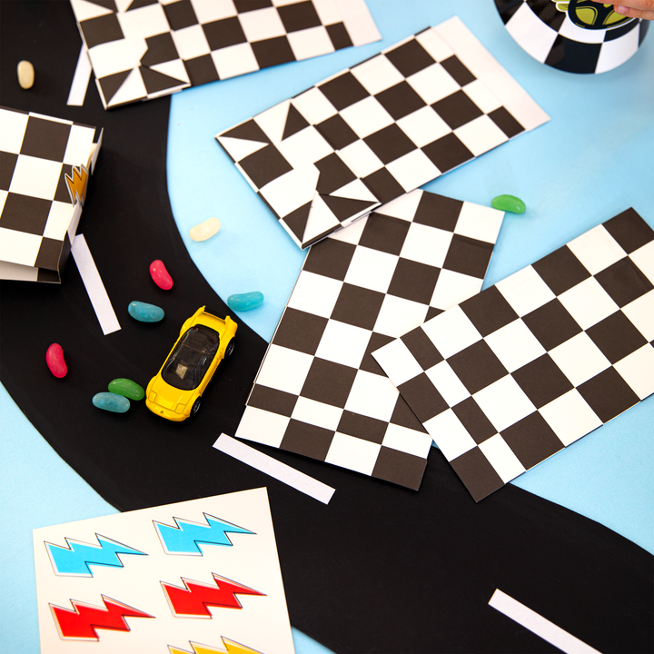 Race car candy bags 6 pcs.