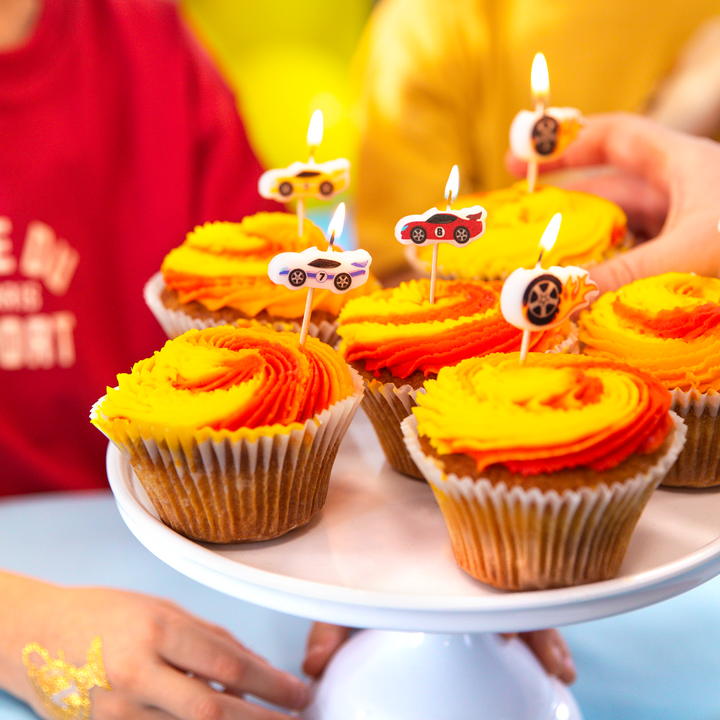 Świeczki Wyścigówki 5 szt. zestaw