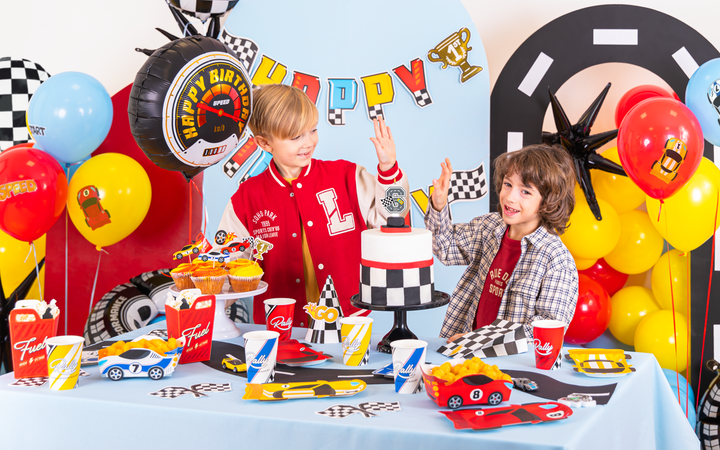 Świeczka na tort Wyścigówki cyfra 1