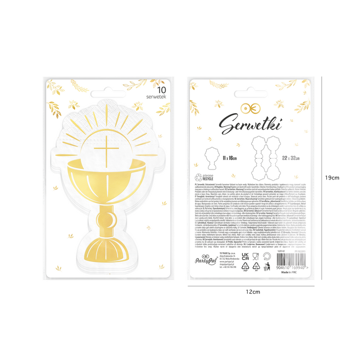 IHS Chalice Napkins 10 pcs.